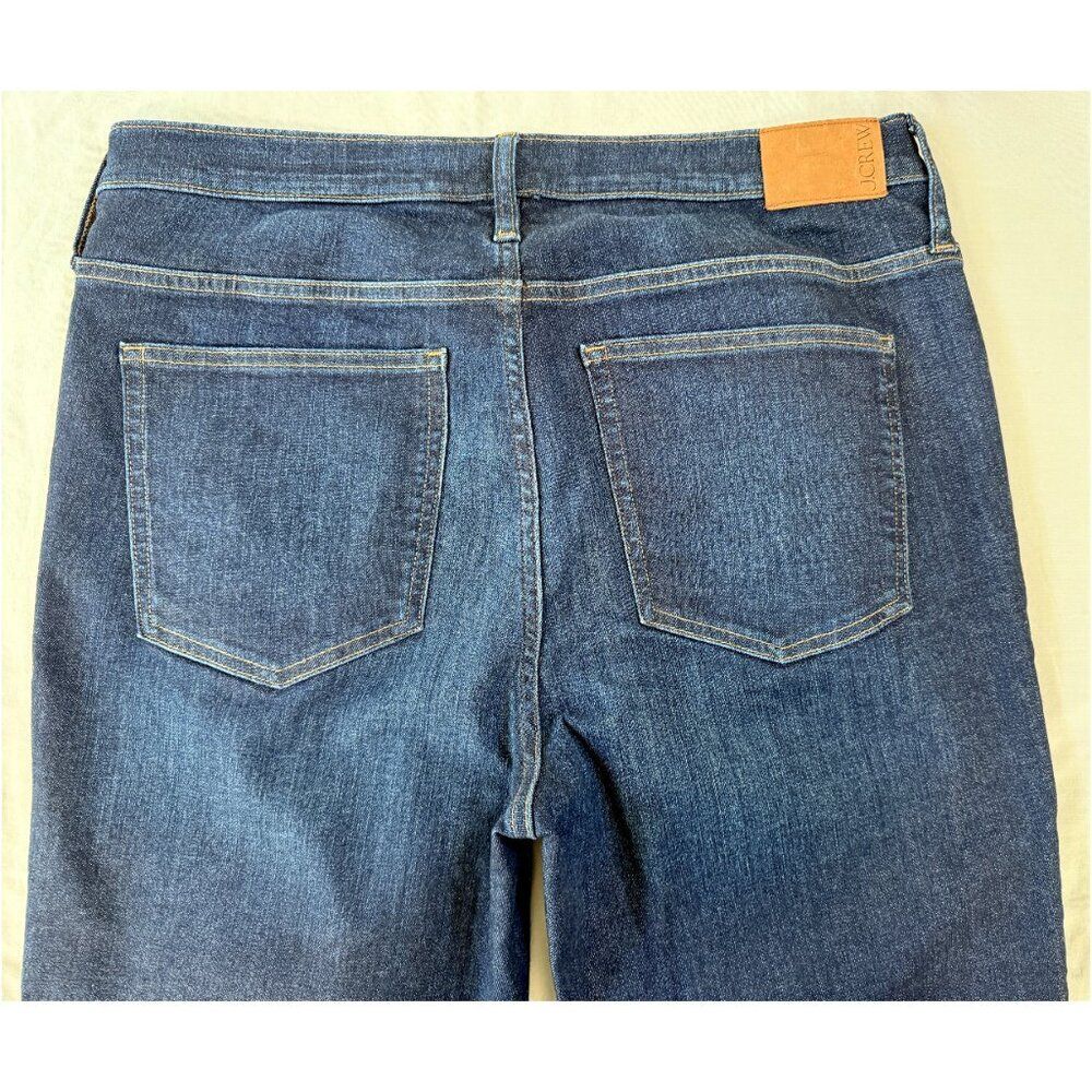 J. Crew 9" demi-boot crop jeans in Dark Worn wash - Size 32 - Picture 6 of 9